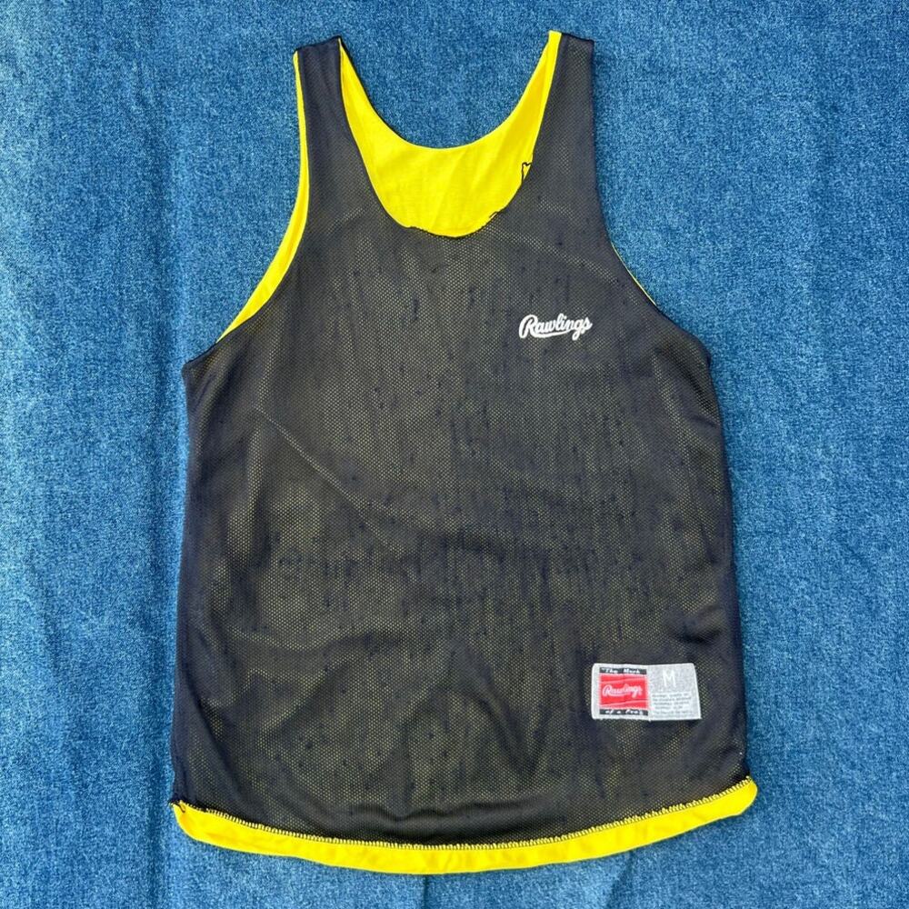 80s Rawlings reversible mesh basketball jersey tank